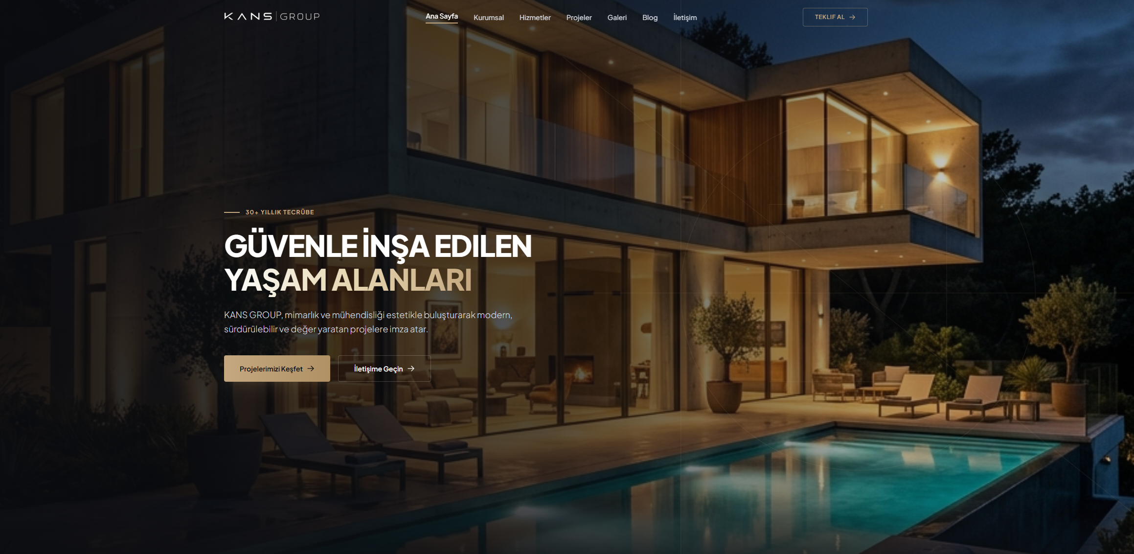 Kans Group Kurumsal Web Sitesi
